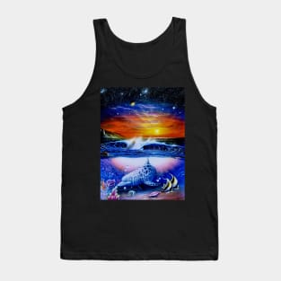 Dolphin seascape shirt Tank Top